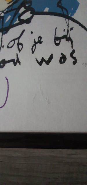 Herman Brood - Of je bij God was - gesgineerd - 350 ex. Certificaat - ingelijst kopen? Bied vanaf 1!