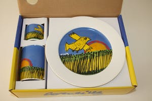 Niet of onleesbaar gesigneerd - Ontbijtset Corneille 2x kopen? Bied vanaf 10!