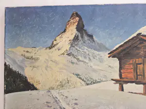 Fons Verstraeten - Berglandschap. Sneeuw. Mont Blanc? Matterhorn? kopen? Bied vanaf 299!