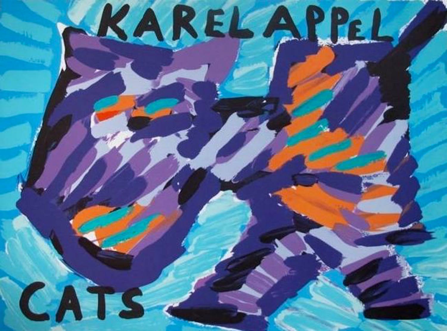 Karel Appel - Kleurenlitho HAPPY CAT kopen? Bied vanaf 85!