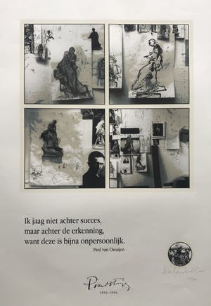 Wilfried Pas - Wilfried Pas & Paul Van Ostaijen - Gesigneerd werk - 1996 - 52/90 kopen? Bied vanaf 45!