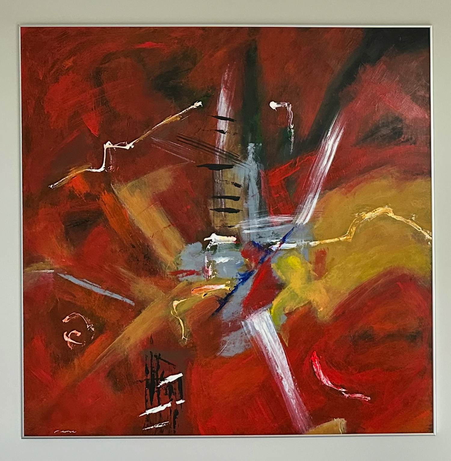 Rene de Groot - Abstract groot schilderij kopen? Bied vanaf 50!