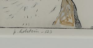 Pieter Holstein - Ets (handgekleurd), Waarom kan ik niet zijn zoals hij? - Ingelijst kopen? Bied vanaf 80!