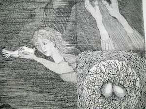 Hester de Beus - Vogels -ets 1985- kopen? Bied vanaf 35!