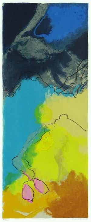 Henk van Vessem - Kleurenzeefdruk ZEEDRIFT 1 Handgesigneerd. verkocht voor € 45!