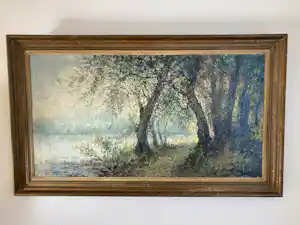 Jan Wingen - Aan de oever van de Yserenman verkocht voor € 160!