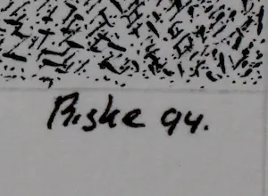 Jan Riske - Pentekening - 1994 kopen? Bied vanaf 79!