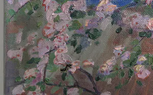 Alfons Josephus van Dijck - Olieverf op doek, Bloesemboom kopen? Bied vanaf 300!