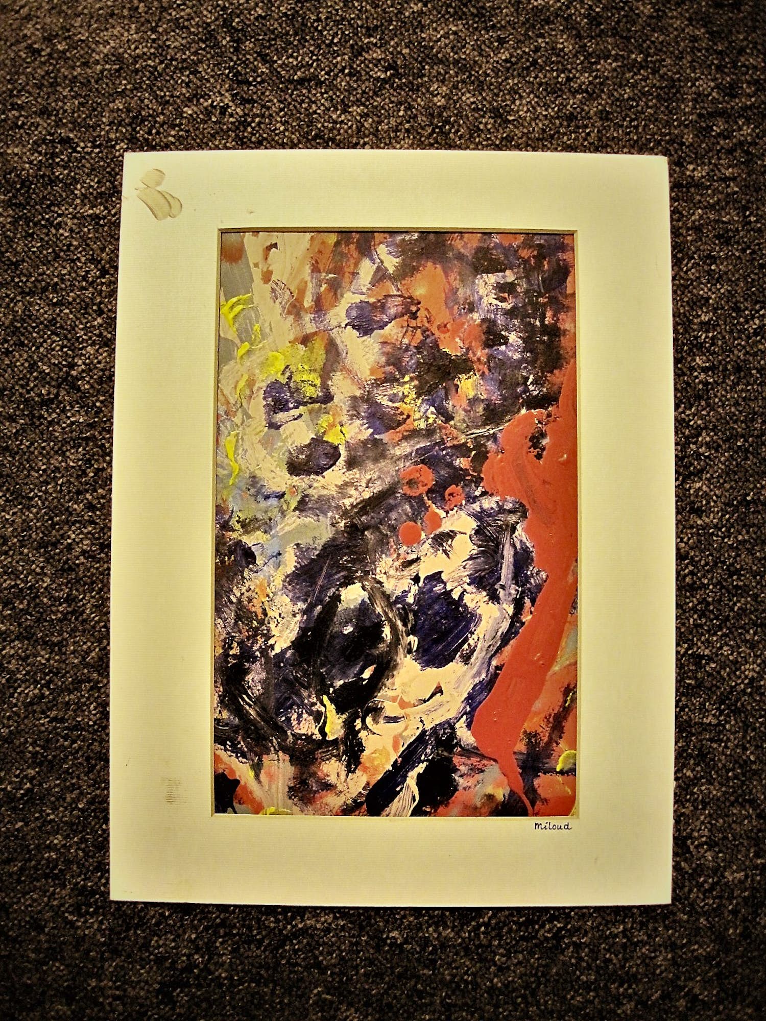 Niet of onleesbaar gesigneerd - Jaren 60 of 70 - Abstract Expressionistisch - gemengde techniek - gesigneerd kopen? Bied vanaf 1!