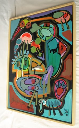 Jasper Banen - Acryl op doek, ingelijst , “Rhapsody” – 2021 kopen? Bied vanaf 215!