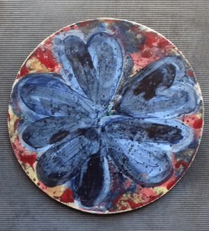 Jan Cremer - Prachtige set van twee hand-beschilderde borden uit 1992 kopen? Bied vanaf 850!