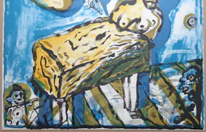 Lucebert - NAAKTE FIGUREN / KLEURLITHO / 76x56cm / SIG kopen? Bied vanaf 50!