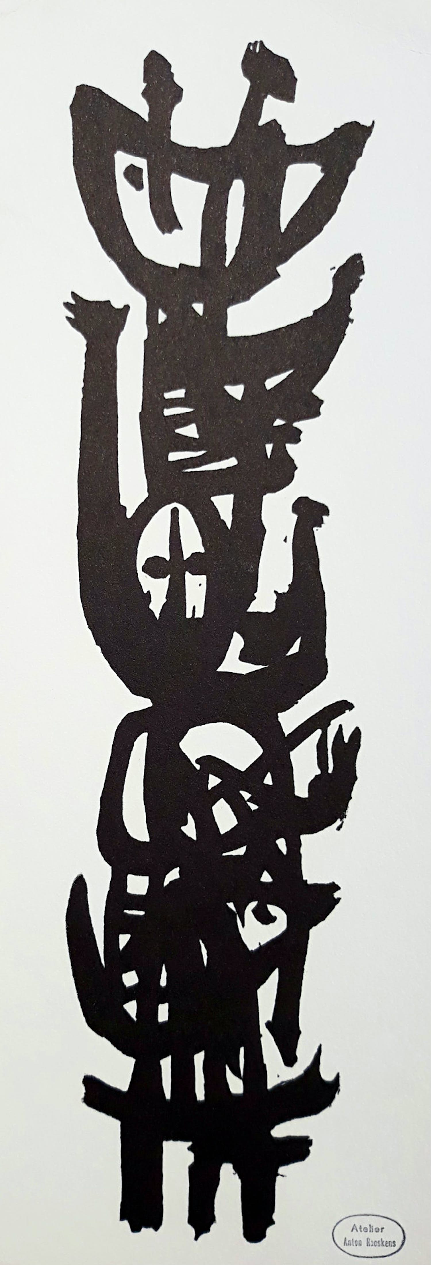 Anton Rooskens - Totem, litho kopen? Bied vanaf 40!