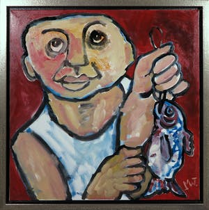 Martin van Wordragen - Gemengde techniek op doek, De prijswinnaar - Ingelijst (Groot) kopen? Bied vanaf 250!