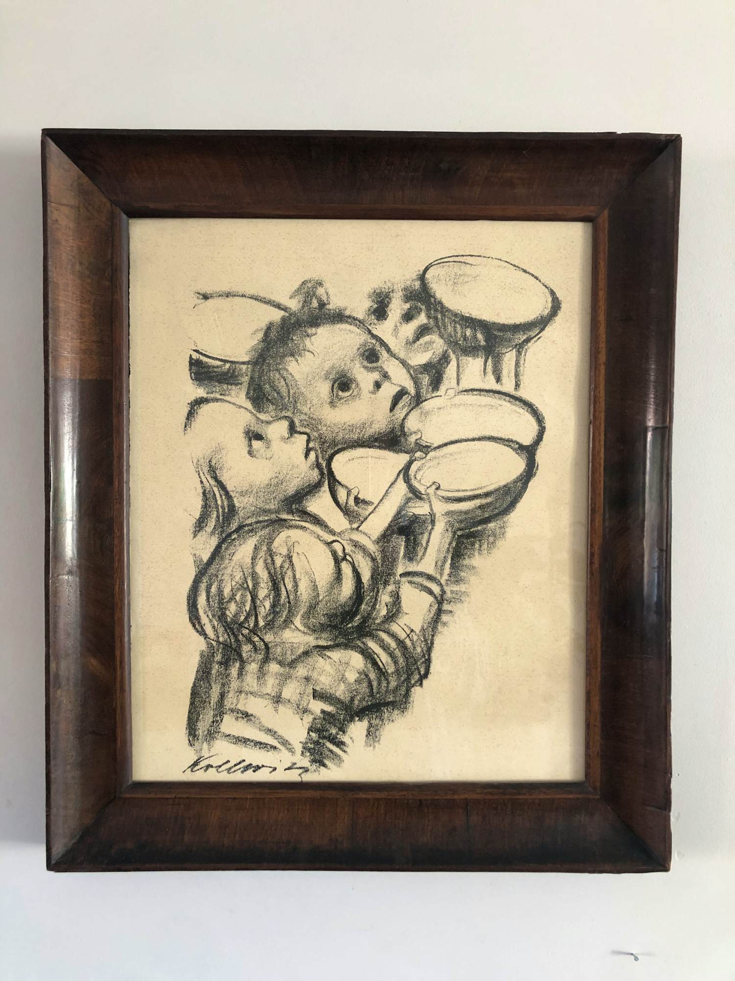 Kathe Kollwitz - Kinder honger verkocht voor € 95!