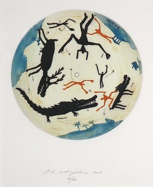 Raymond Waydelich - Kleurenets, Rive Cochon - Ingelijst kopen? Bied vanaf 60!