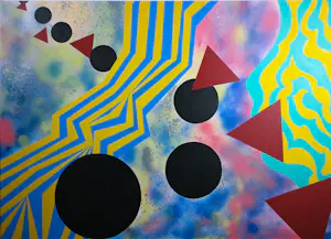 Jan Rood - Gemengde techniek op paneel, Vormen in ruimte (Groot) kopen? Bied vanaf 80!