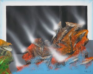 Vincent Mengin-Lecreult - Gemengde techniek op doek, Bloc kopen? Bied vanaf 1!