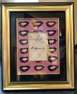Andy Warhol - The famous lips of Marilyn Monroe verkocht voor € 2900!