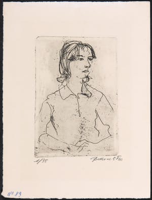 Fred Bervoets - Ets, Portret kopen? Bied vanaf 35!