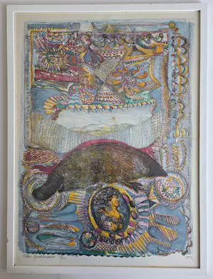 Peter Gentenaar - Vogelbekdier. Fantasielandschap. kopen? Bied vanaf 20!