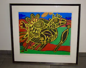 Corneille - Litho - L'oiseau né - Geheel nieuw ingelijst kopen? Bied vanaf 425!