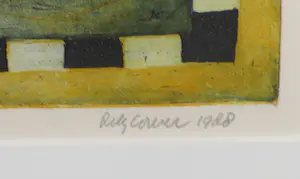 Lily Corver - Ets / aquatint, Zonder titel - Ingelijst kopen? Bied vanaf 40!