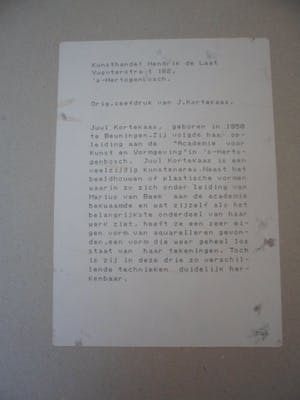 Juul Kortekaas - Zeefdruk. Titel,"Gedreven oerkracht". kopen? Bied vanaf 30!