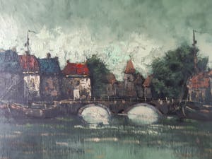 A. van der Heijden - Stadsgezicht kopen? Bied vanaf 85!