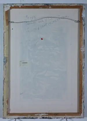 Chantal Borremans - Gemengde techniek (structuurverf op doek), Falaise a Saint-Valery-en-Caux kopen? Bied vanaf 100!