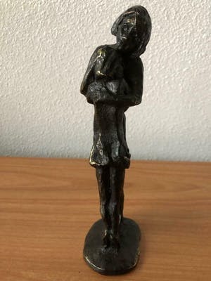 Astrid Veldhuyzen-Koppen - - prachtige, zware, vol bronzen sculptuur moeder en dochter kopen? Bied vanaf 49!