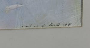 Ruud van der Beele - Gemengde techniek op papier, Zonder titel - Ingelijst kopen? Bied vanaf 1!