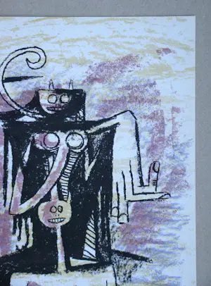Wifredo Lam - Compositie voor de 20e eeuw - 1974 - Originele lithografie kopen? Bied vanaf 120!