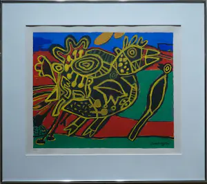 Corneille - ingelijste litho: - 1992 (nette lijst!) kopen? Bied vanaf 250!