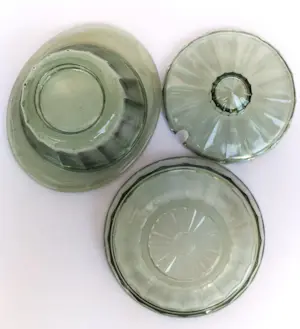 Glasblazerij Leerdam - A.C. Copier - Jampot en schaaltje kopen? Bied vanaf 20!