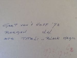 Gert van 't Hoff - Black Magic kopen? Bied vanaf 40!