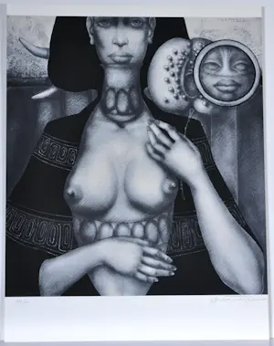 Jef van Tuerenhout - De Spiegel - Zeefdruk - Gesigneerd - 54x42 cm - 1977 kopen? Bied vanaf 120!