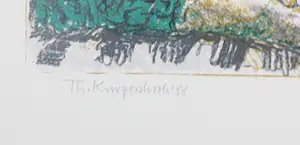 Theo Kurpershoek - Litho, Lezende vrouw in interieur kopen? Bied vanaf 40!