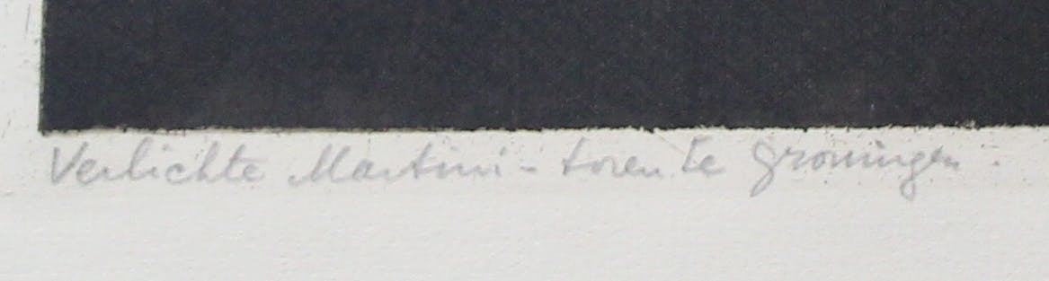 Arend Hendriks - Ets/Aquatint: Verlichte Martinitoren te Groningen kopen? Bied vanaf 75!