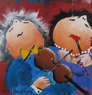 Theo Broeren - Acryl op doek, Rien kopen? Bied vanaf 1!