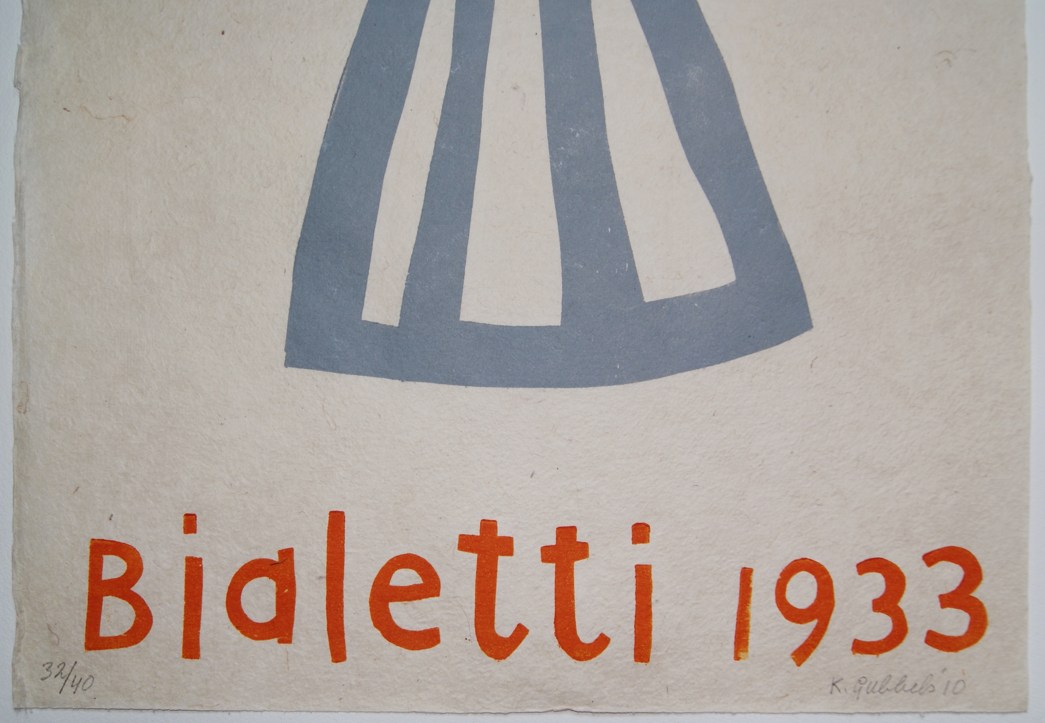 Klaas Gubbels - houtdruk 'Bialetti' - 2010 - oplage 40 ex. kopen? Bied vanaf 425!