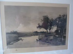 C.L. Dake - Ets, Boerderij aan het water. kopen? Bied vanaf 45!