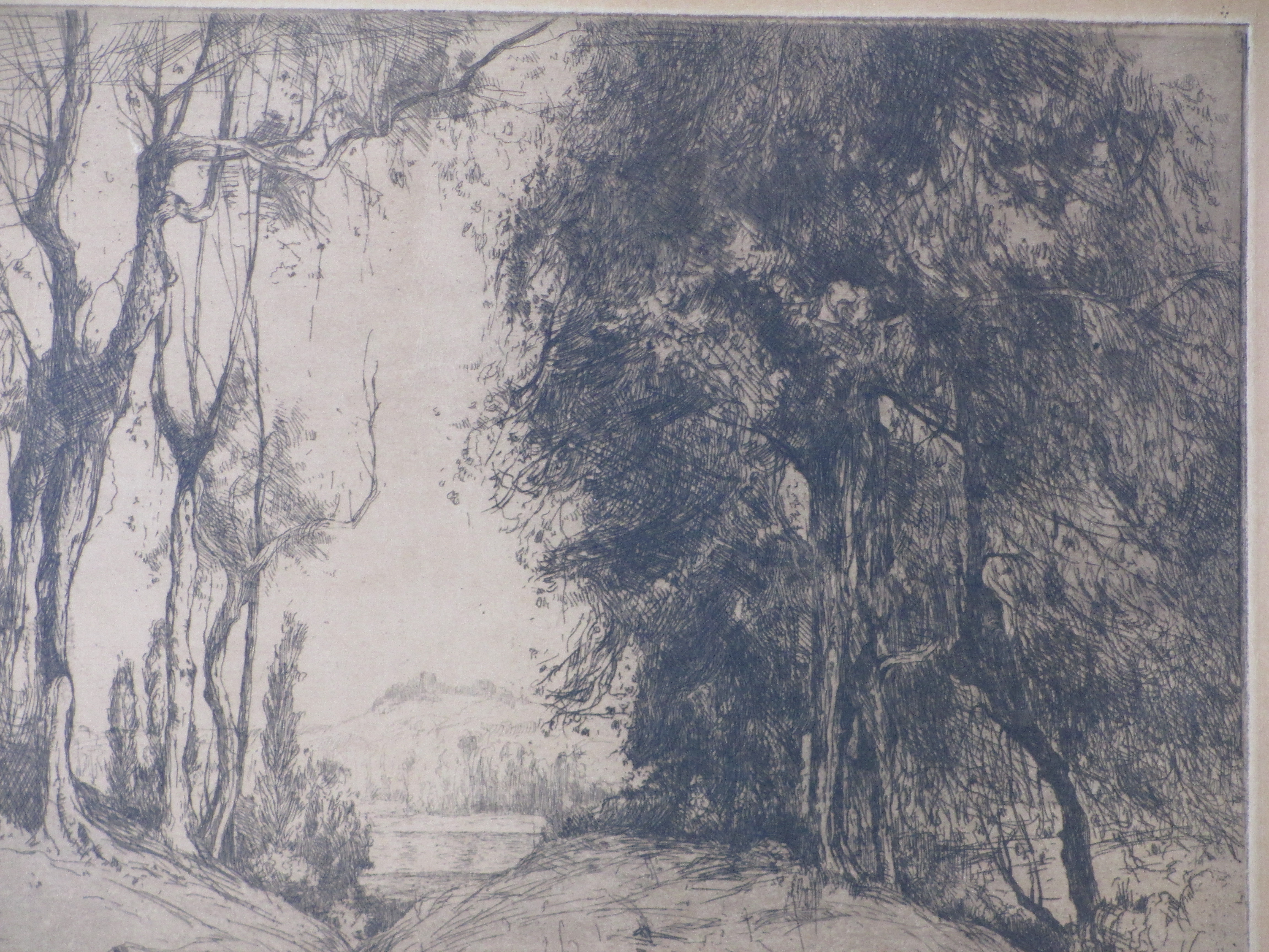 Piet Rackwitsz - Boomrijk landschap - Ets kopen? Bied vanaf 1!