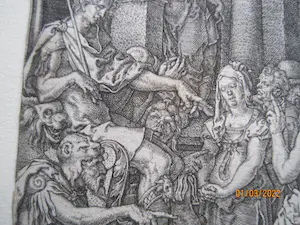 Heinrich Aldegrever - Suzanna en haar belagers voor de rechter kopen? Bied vanaf 30!