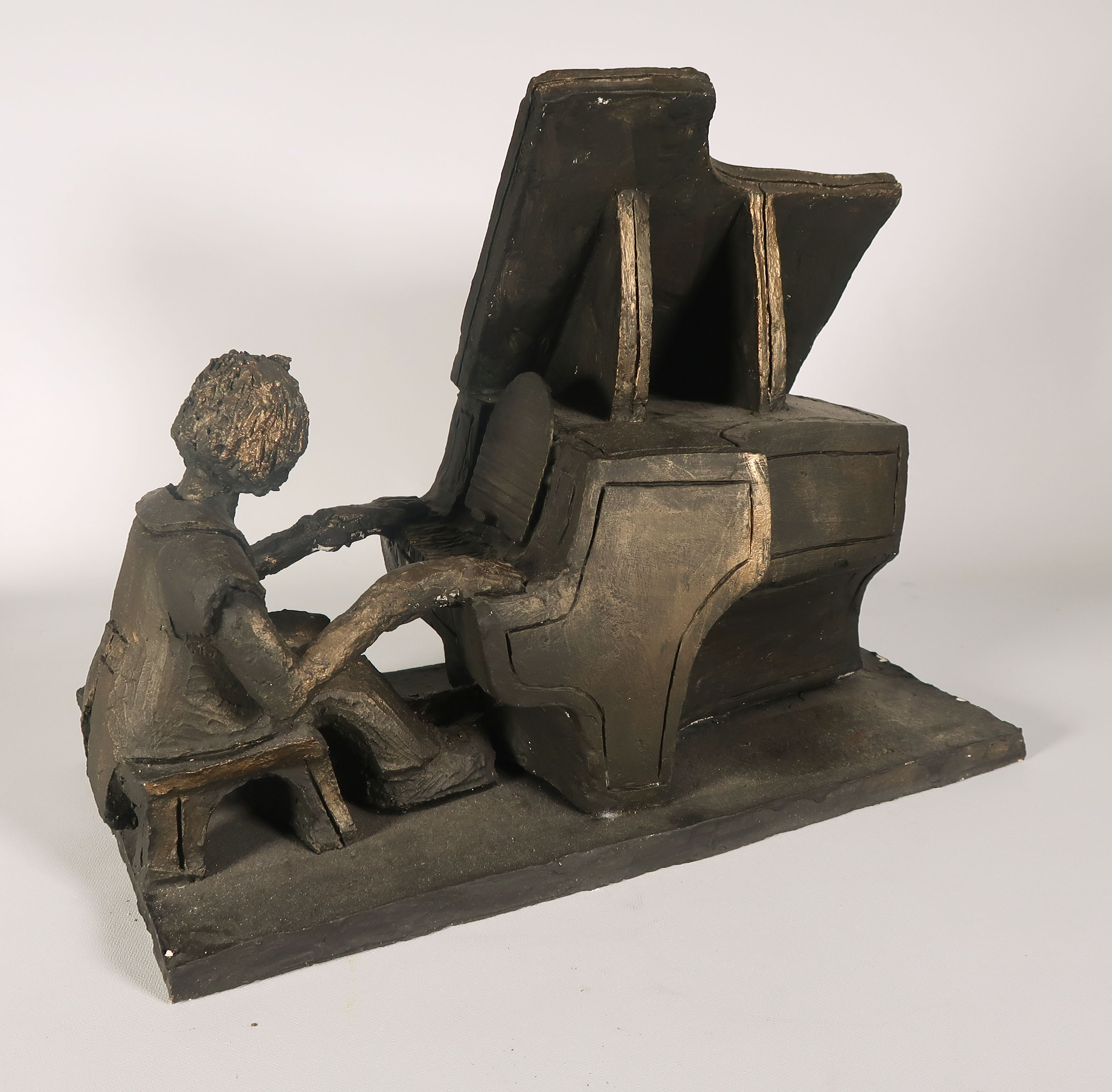 Toon Gielen - Beschilderd keramiek, Pianist kopen? Bied vanaf 1!