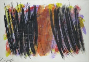 Niet of onleesbaar gesigneerd - Acryl op papier, Vogels in vlucht - Ingelijst (Groot) kopen? Bied vanaf 10!