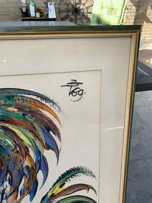 Niet of onleesbaar gesigneerd - Kleurrijke Haan. kopen? Bied vanaf 1!