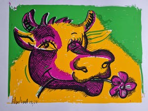 Peter Klashorst - Lot van 4 zeefdrukken - gesigneerd kopen? Bied vanaf 1!