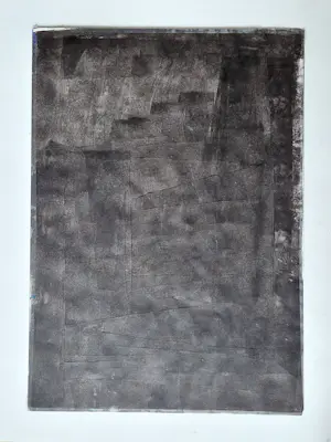 Franca Muller Jabusch - Grote gemengde techniek (pastel, inkt, aquarel) "de vreemdeling" kopen? Bied vanaf 38!