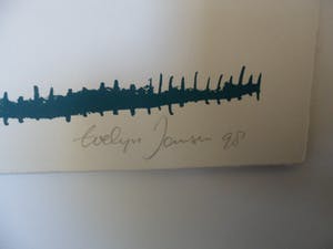 Evelyn Jansen - Zeefdruk. Titel, "Innen Leben". kopen? Bied vanaf 25!